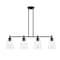 Designers Fountain Westin 60 Watt 4 Light Matte Black Pendant with Clear Glass Shade 95738-MB - alternate 1